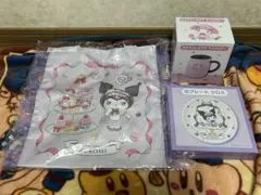 サンリオ　当りくじ　ステンレスマグマイメロディ　プレート　フリル付きトートクロミ