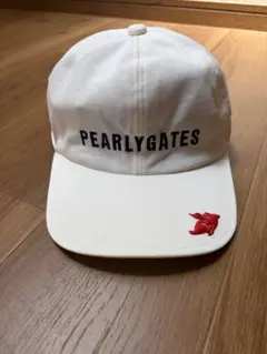 PEARLY GATES パーリーゲイツ ☆ゴルフキャップ ホワイト 帽子 - メルカリ