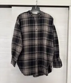 チェックシャツ　秋色
