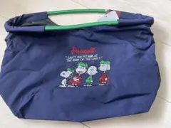 【SALE】スヌーピー トートバッグ ネイビー キャンバス 大容量のサムネイル