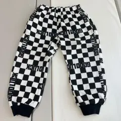 新品 BREEZE ブリーズ スウェットパンツ 総柄 ブロックチェック 110