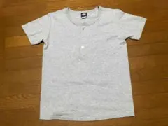 アメリカ製　Goodwear　グッドウェア　ヘンリーネックTシャツ　グレー　L