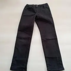 ユニクロ　ストレッチパンツ　130 黒