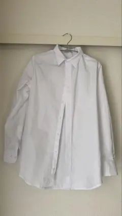 ホワイト 長袖 ドレスシャツ　結婚式