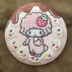 サンリオキャラクターズ 刺繍缶バッジビスケット4 マイスウィートピアノ