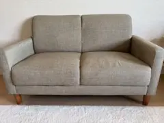 ⭐︎引取限定　グレー 2人掛けソファ ファブリック美品⭐︎