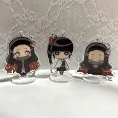 鬼滅の刃 ここみえアクリルフィギュア 3点セット 竈門禰豆子 栗花落カナヲ