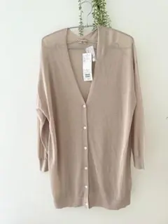 ぱむ様専用！新品タグ付き　Samansa Mos2 Vネックロングカーディガン