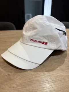 TOUR B ゴルフレインキャップ ホワイト