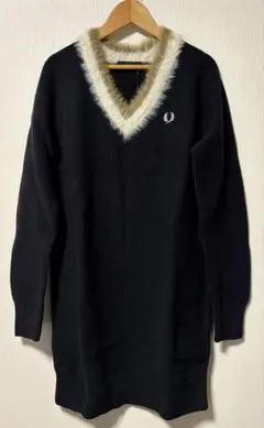 FRED PERRY テクスチャード トリム Vネック