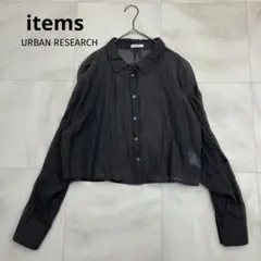 URBAN RESEARCH items シアー クロップド シャツ freeのサムネイル