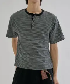 EPNK ボーダーヘンリネックTシャツ　Lサイズ　完売品