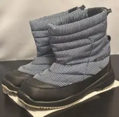 Coleman コールマン スノーブーツ ストライプ柄 ブラック 24cm