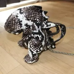 ZARA 恐竜モチーフ ミニショルダーバッグ チェーン アニマル 個性派