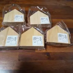 木製 フラワーベース 5個セット、新品、未使用