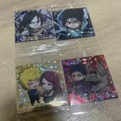 NARUTO-ナルト-疾風伝 忍界シールウエハース　4枚セット