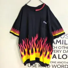 ボロ 00s archive y2k firepattern ss Tshirtのサムネイル
