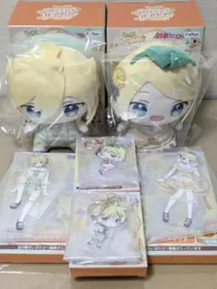 フリューくじ　初音ミク　DEF賞リンレンセット　ぬいぐるみ2体セット