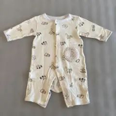 アプレレクール　動物柄ロンパース オフホワイト　70サイズ