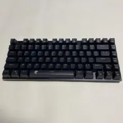 E元素メカニカル式ゲーミングキーボード 茶軸レインボーLED USB有線81キー