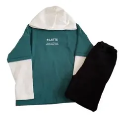 タグ付き☆ピンクラテの裏起毛パジャマ(140)