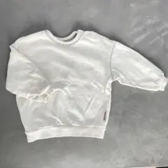 オフホワイト ベージュ トレーナー 前後ろどっちでも