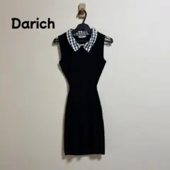 完売品 Darich バックオープンリボンニットミニワンピース