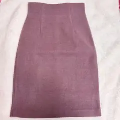 chuu パーフェクトラインスカート ウールペンシルスカート パープル