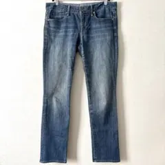 ギャップ ストレートパンツ デニム ジーンズ L 紺