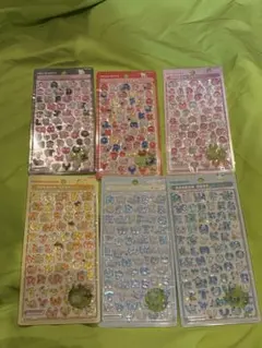 サンリオ moji ボンボンドロップシール6種セット　正規品　アルファベットのサムネイル