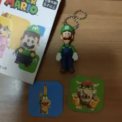 スーパーマリオ　 ルイージ キーホルダーおまけ　マグネットのサムネイル