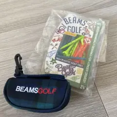 BEAMS GOLF ボールケース&プラスチックゴルフティーセット(未使用品)