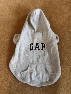 GAP 犬用フード付きパーカー グレー Mサイズ