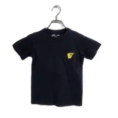 ユニクロ キッズ Tシャツ 120 黒 ポケモン ピカチュウ 可愛い シンプル