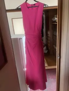 ピンク ノースリーブ ワンピース Mサイズ