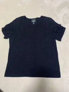 美品　LAURA ASHLEY 半袖Tシャツ ネイビー 刺繍のサムネイル