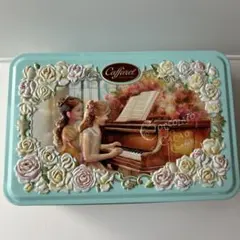 カファレル　空缶　18周年記念缶　ピアノレッスン