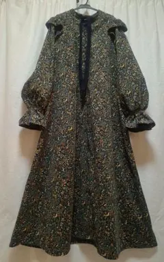 シャツコール 動物柄 Aラインワンピース