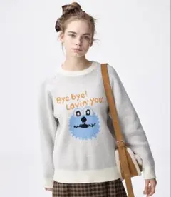 【新品1つ】パペットスンスンオーバーサイズニット長袖 ニットセーター M