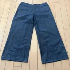 【OZOC 】さらにお値下げ‼️ 美品ワイドパンツ 38 ダークブルー