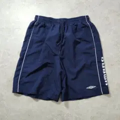 アンブロ　ハーフパンツ　ナイロンパンツ　ジャージ　古着　XLのサムネイル
