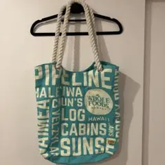 Whole Foods Market エコバッグ ターコイズ