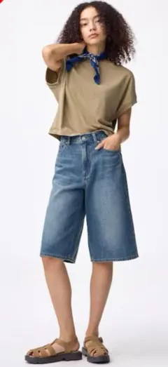 GU ショーツ　Sサイズ　ブルー