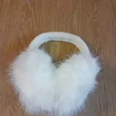 ホワイトファー耳あて・イヤーマフ