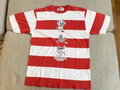 CAPTAIN SANTA Tシャツ 赤白ボーダー　Sサイズ
