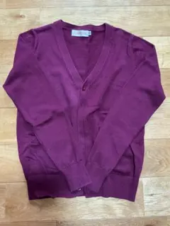 制服 カーディガン ワインレッド sサイズ