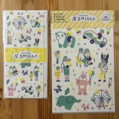 屋上ゆうえんち 一筆箋 ますきんぐシールシート