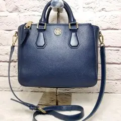 美品✨トリーバーチ ロビンソン 2way ３室 レザー シボ革 ショルダーバッグ