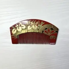 和装小物 前櫛 赤