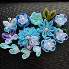【No.1590】つまみ細工・お花パーツ